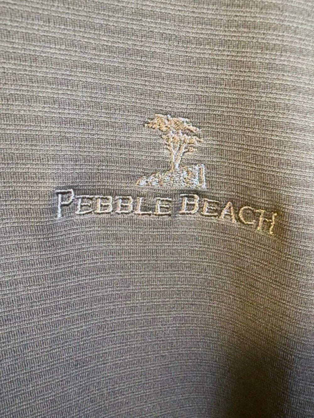 Pebble Beach Dry-Luxe Performance Golf Shirt Men's S Gray Short Sleeve